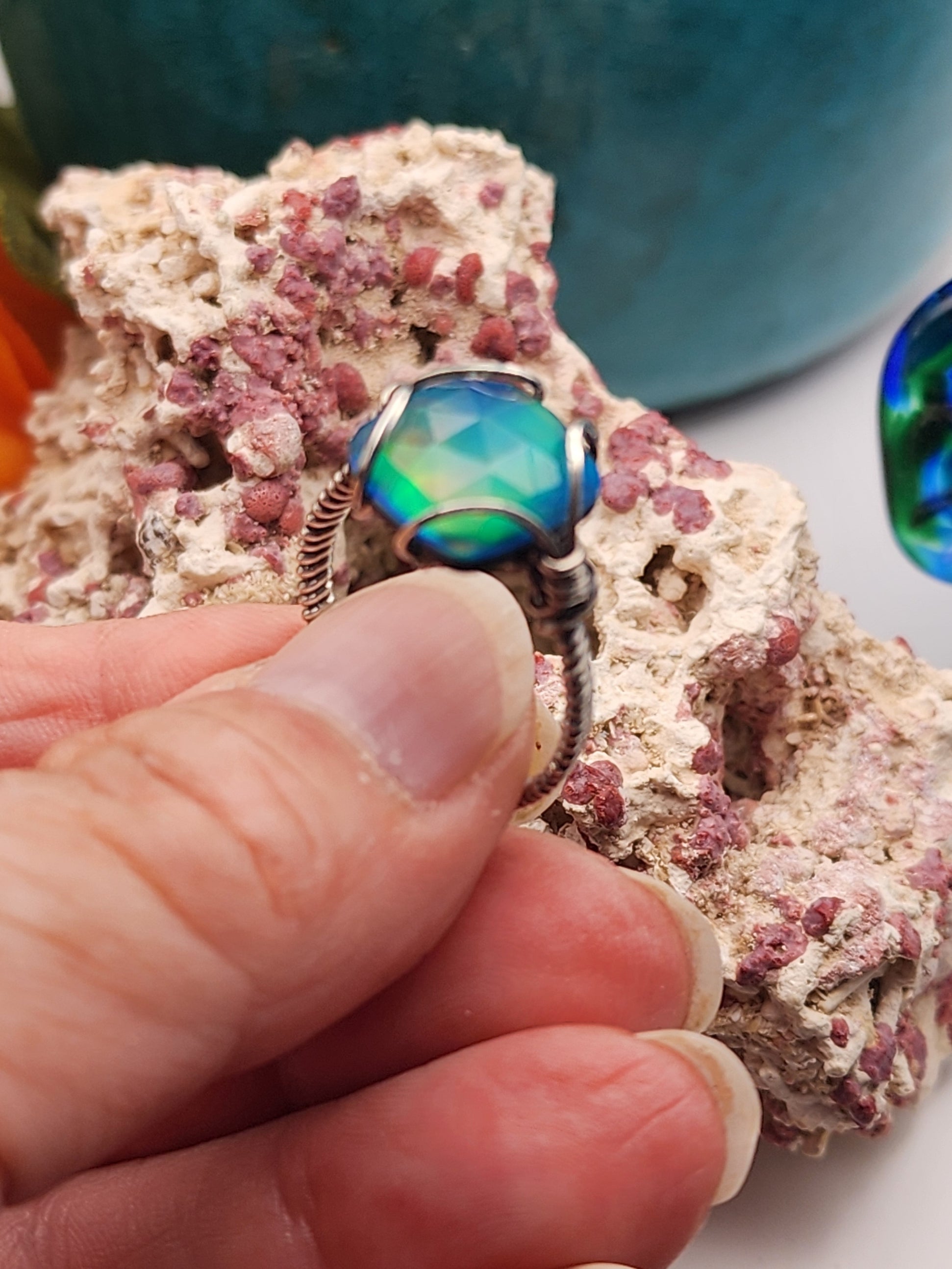 Aura Opal Ring in Sterling Silver - S9.0