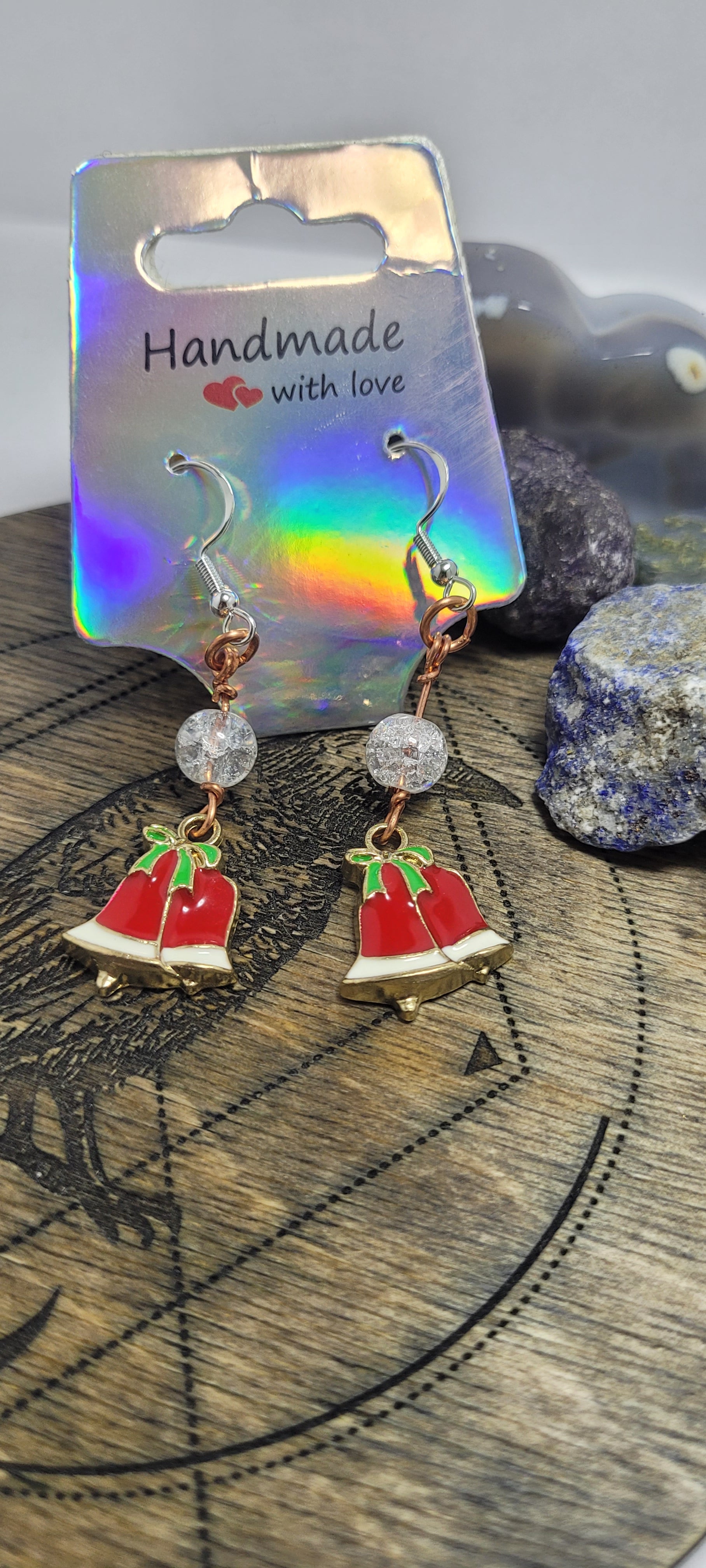 Holiday bell earrings