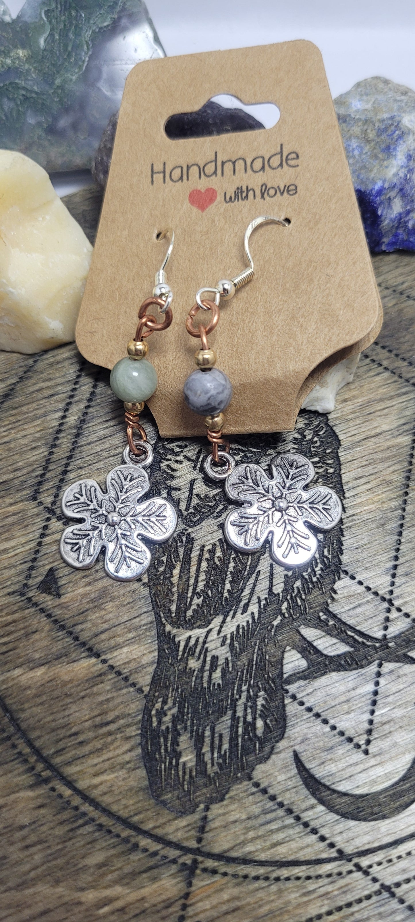 Flower earrings