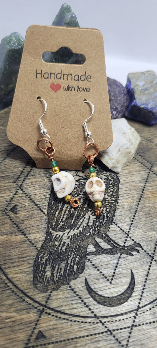 Skull earrings