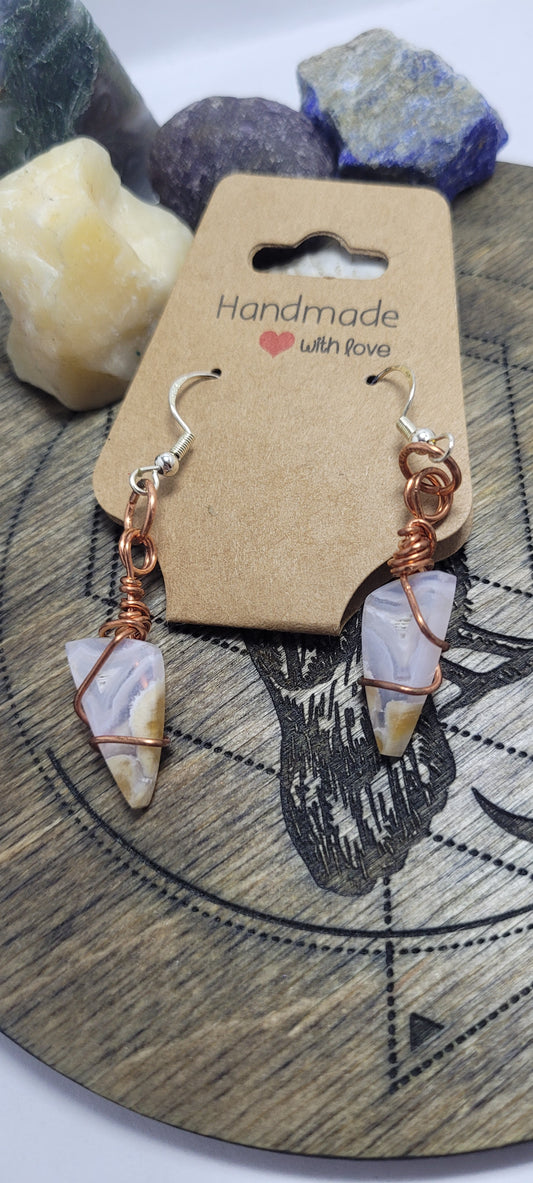 Agate earrings