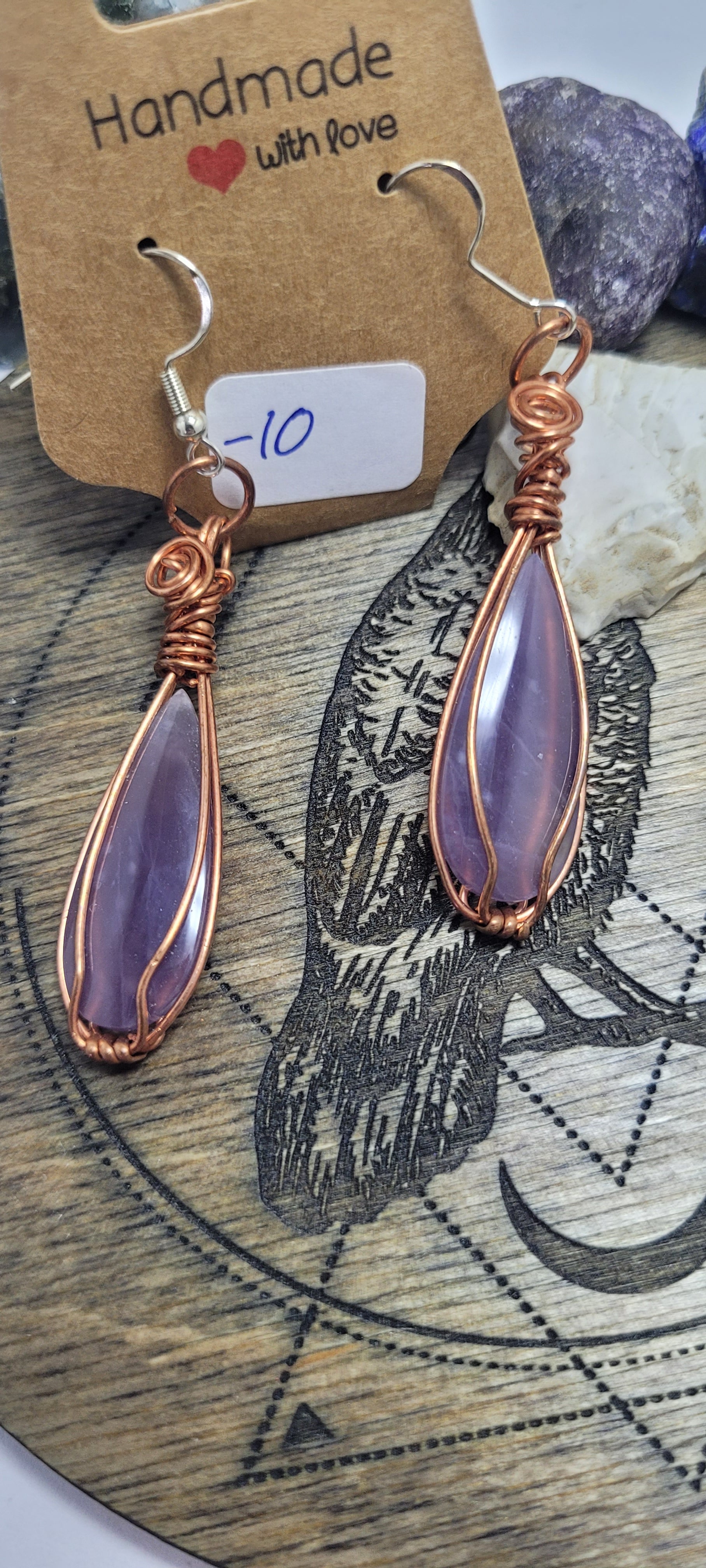 Amethyst earrings