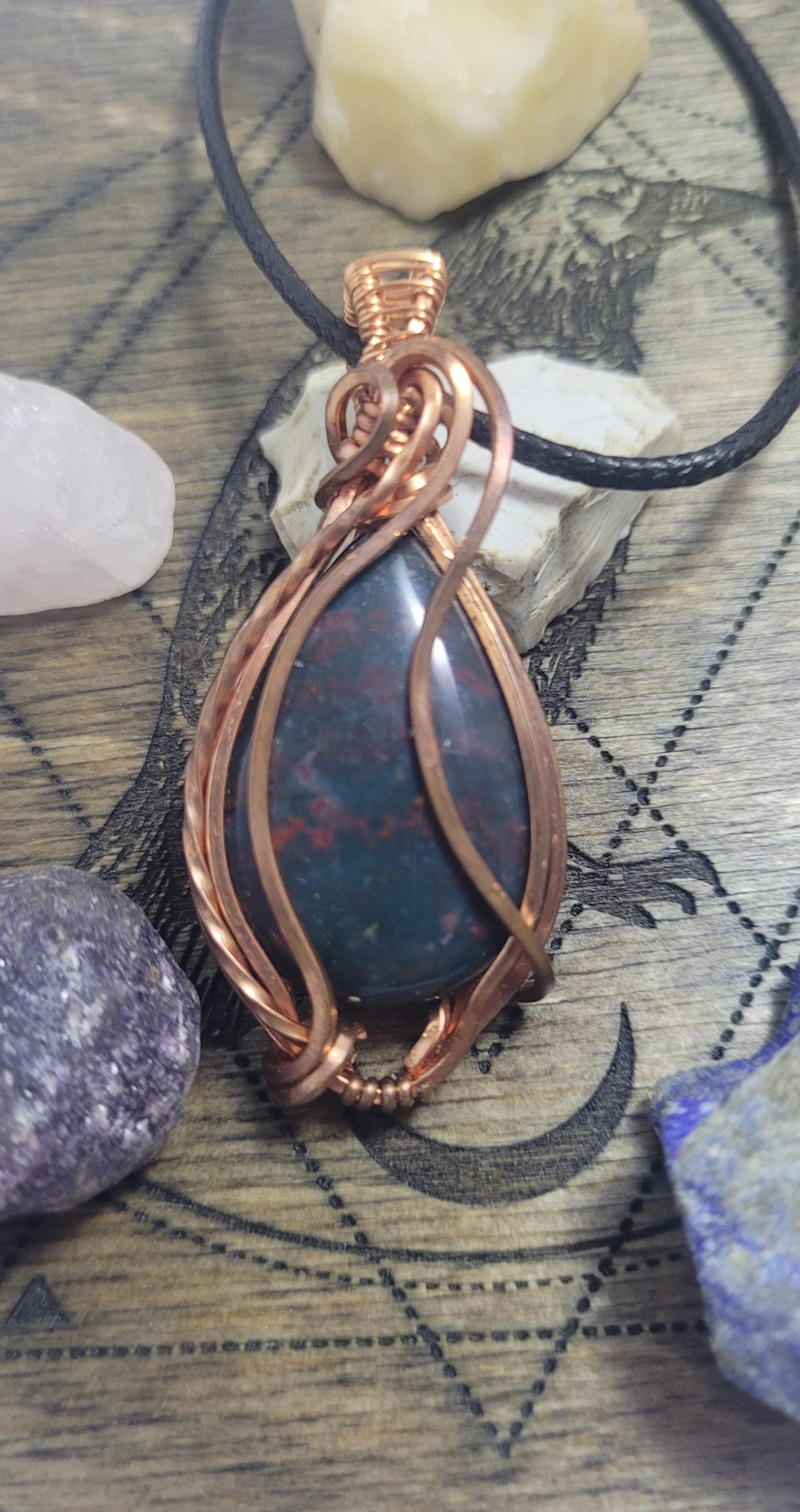 Bloodstone pendant