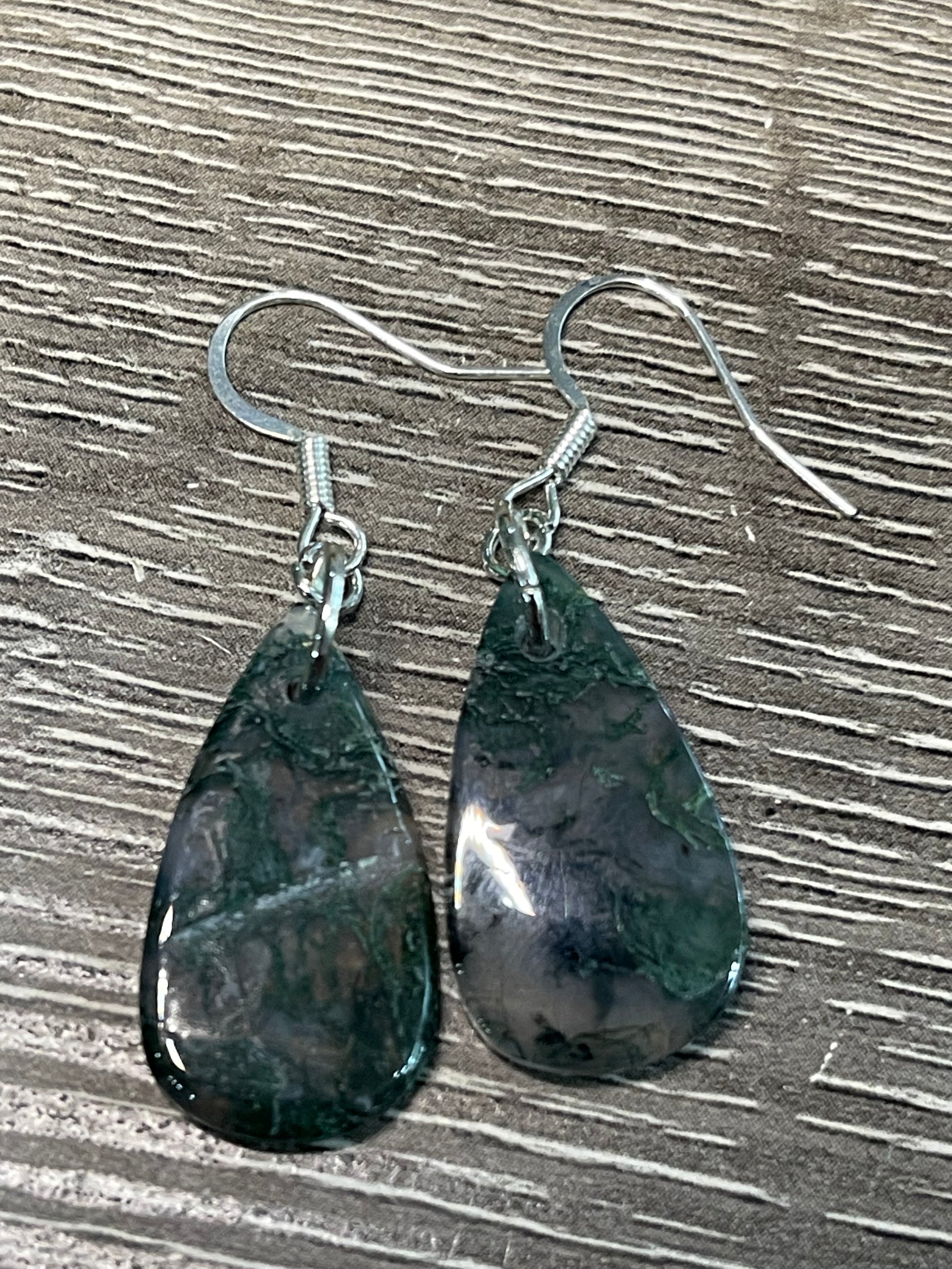 Moss Agate Earrings