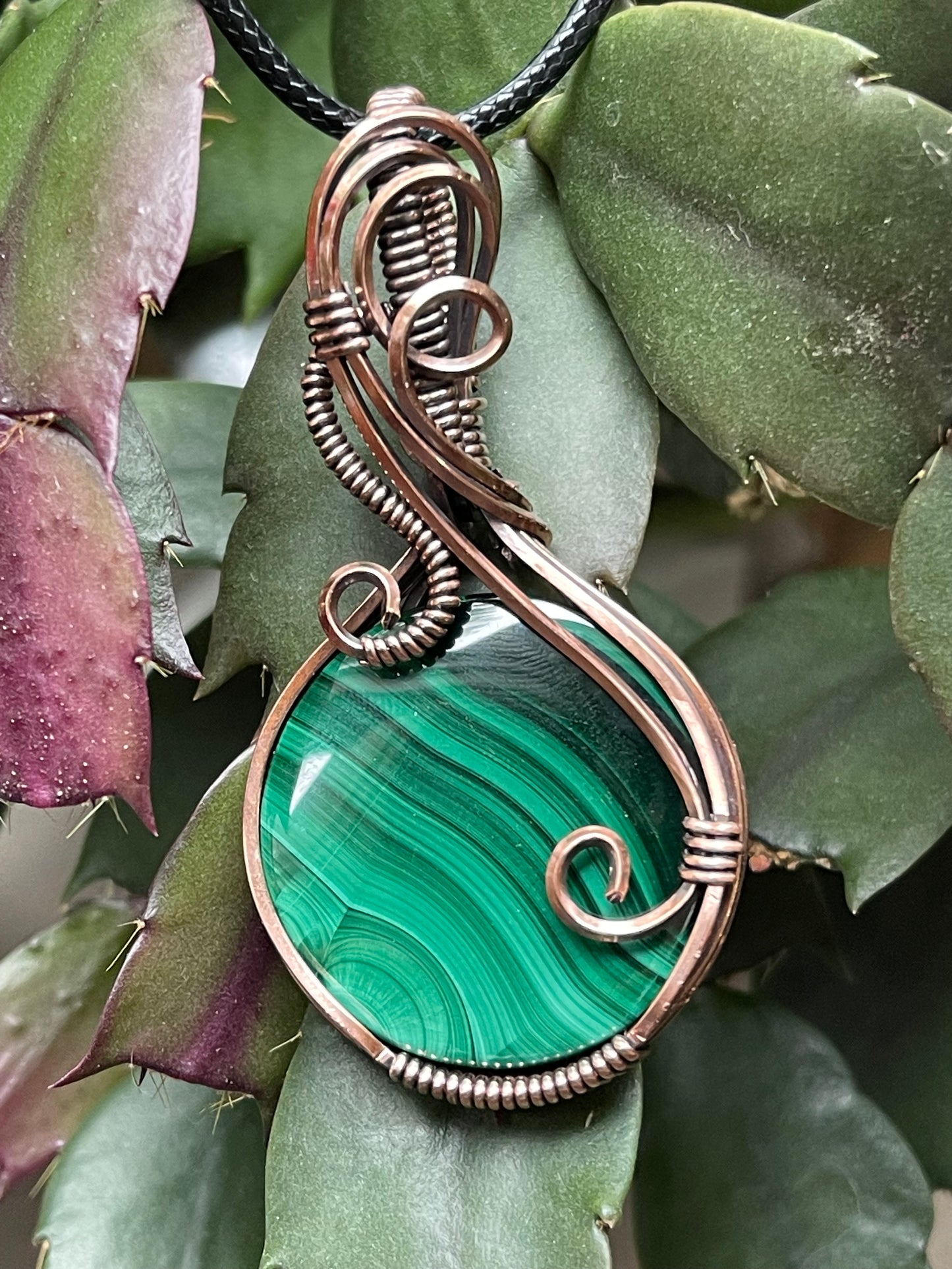 Large Malachite Pendant