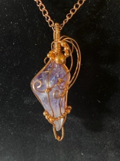 Amethyst Point and Raw Copper