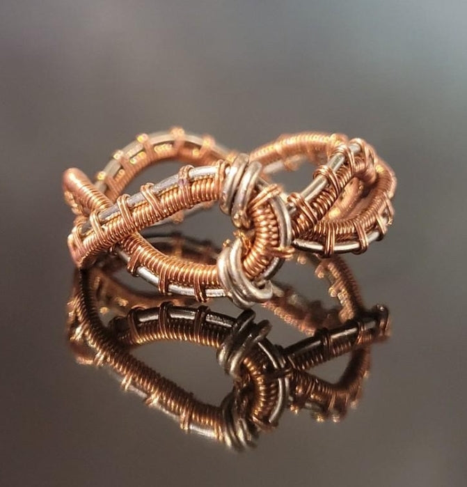 Odin's Weaver- "Eternal Spring" Celtic Inspired Copper Braided Ring