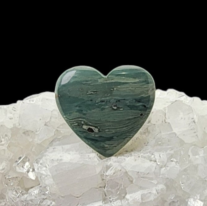 Freedom Jasper / Gary Green Heart Cabochon