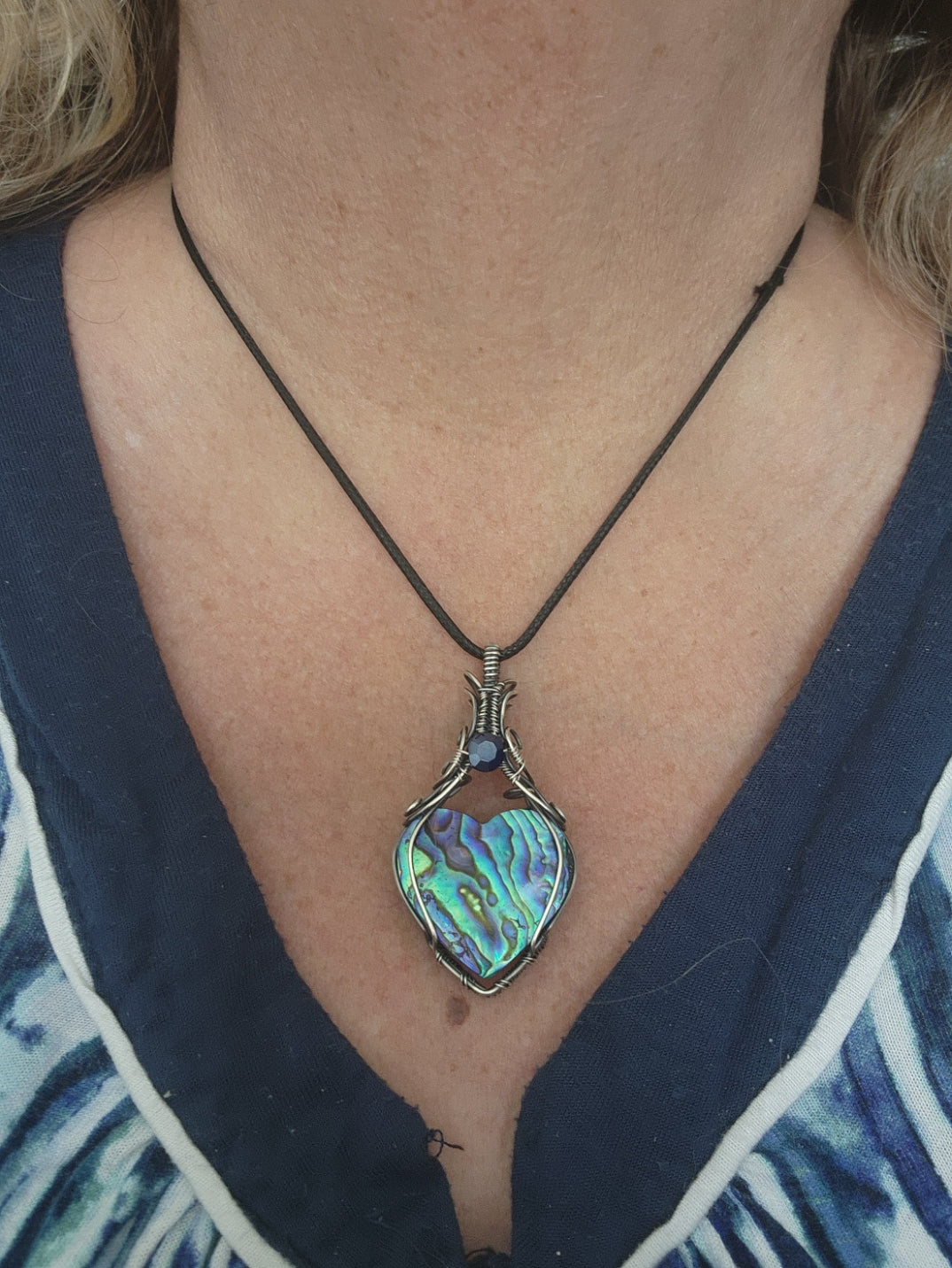 Abalone Heart Pendant