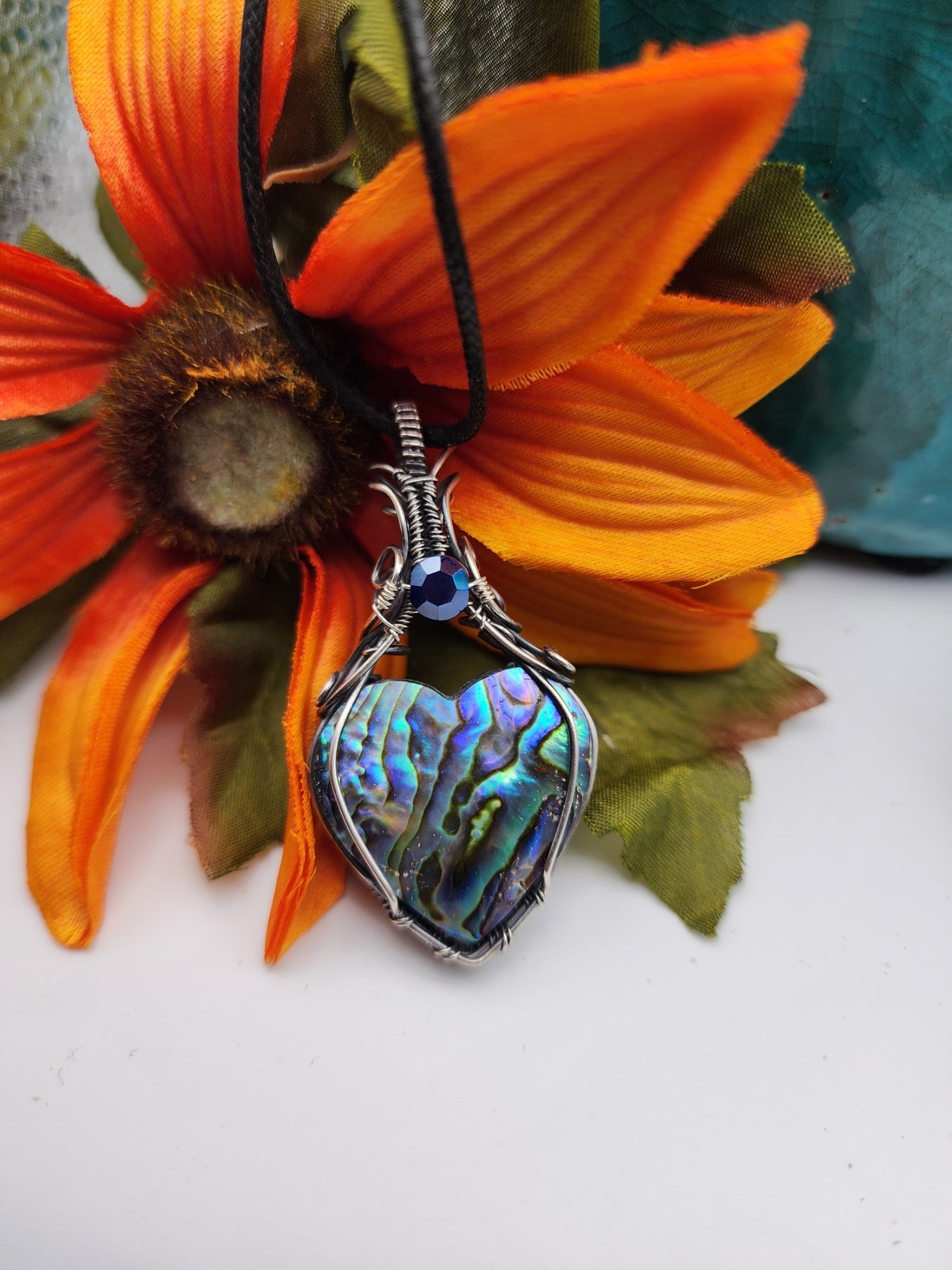 Abalone Heart Pendant