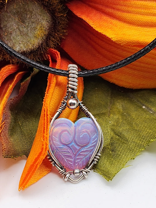 Aura Opal Carved Heart 01