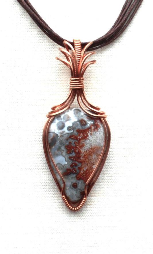 Ocean Jasper "Deco" Pendant