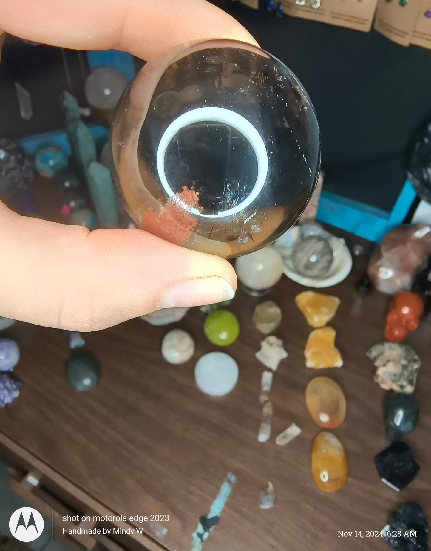 Smokey Quartz w/Hematite Inclusion & Rutile