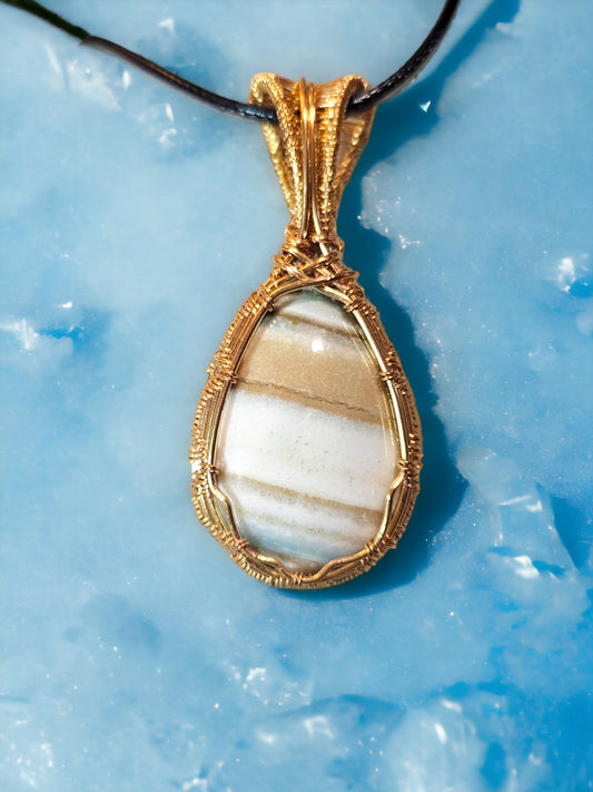 Carribbean Calcite Pendant