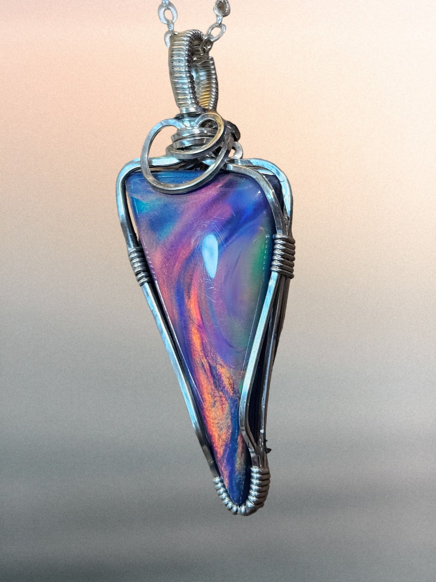 Bello Opal Tapered Freeform Necklace