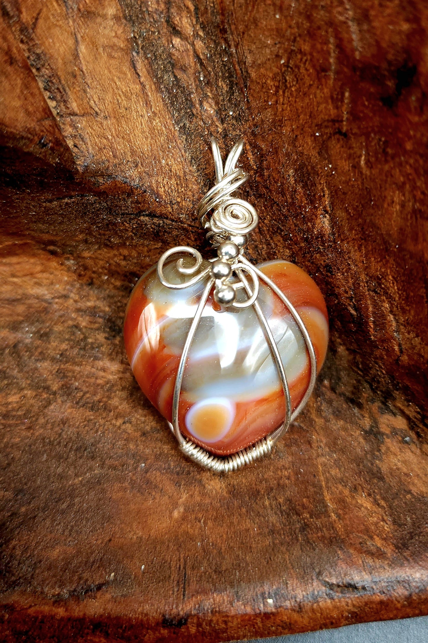 Carnelian Heart Pendant