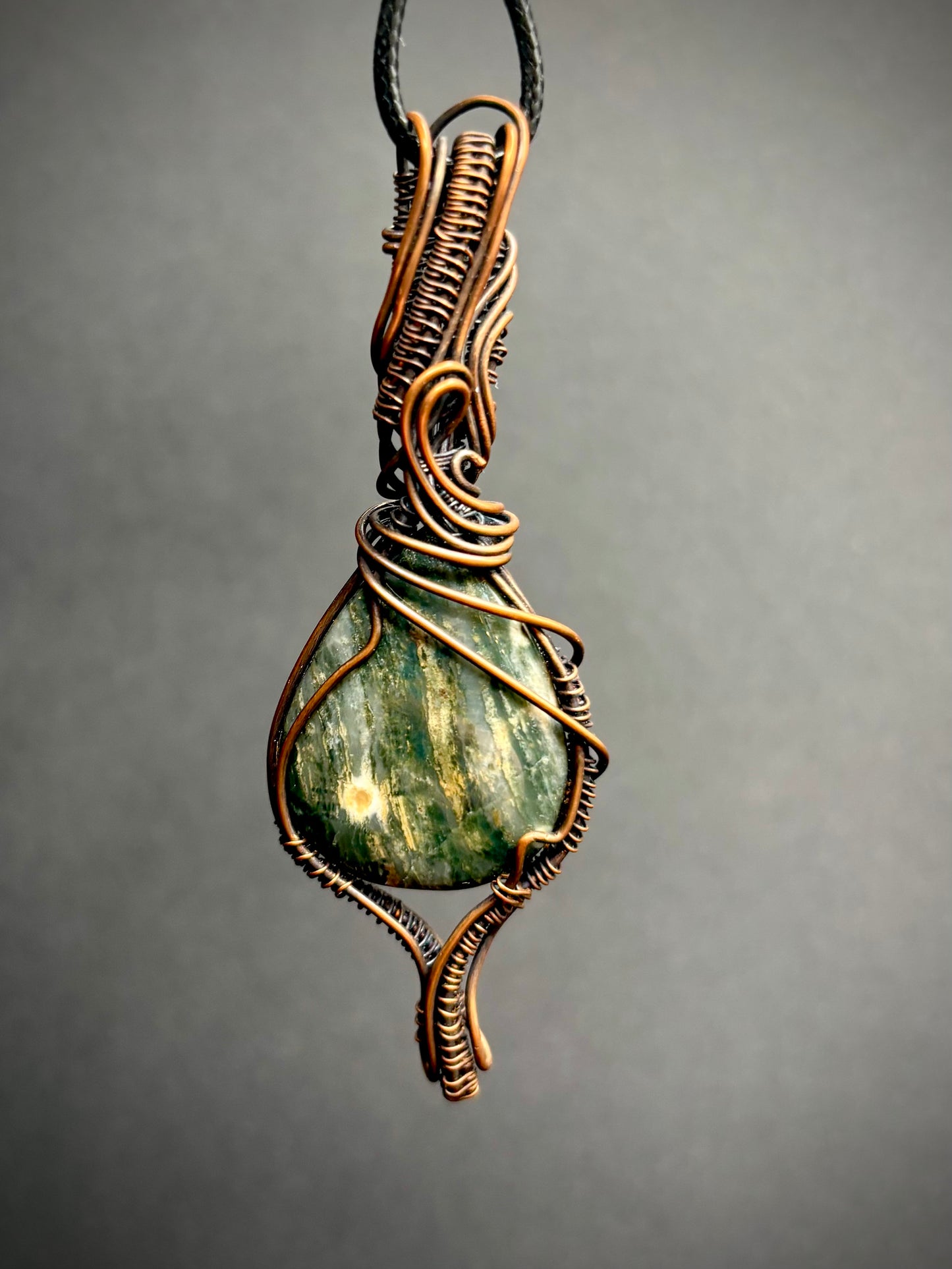 Ocean Jasper and Copper Pendant