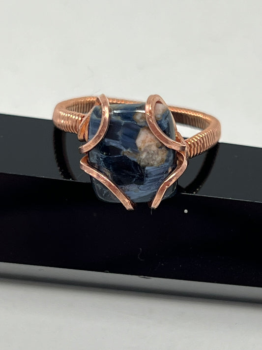 Pietersite in Copper Ring