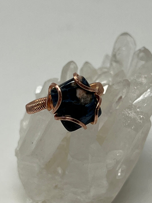 Pietersite in Copper Ring