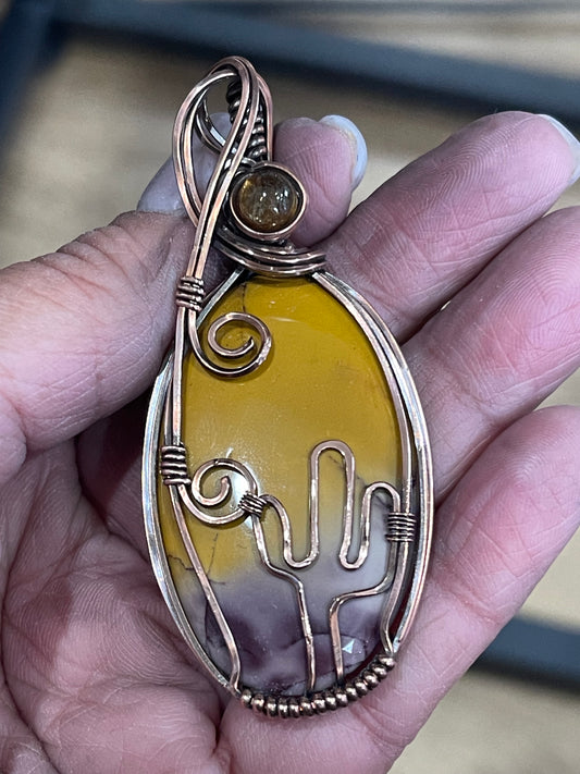 Mookite cab wrapped in oxidized Copper