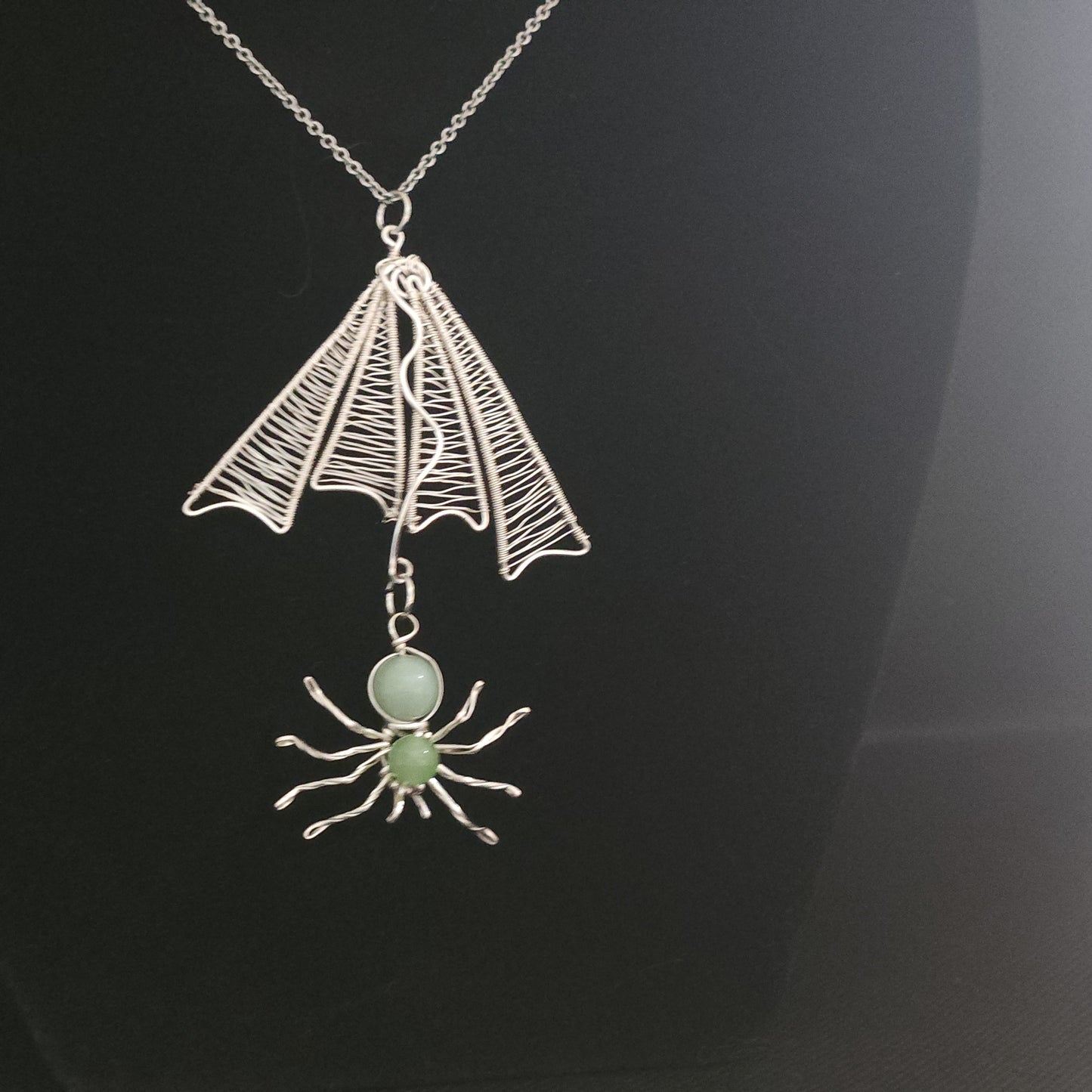 Wire Wrapped Spider Web