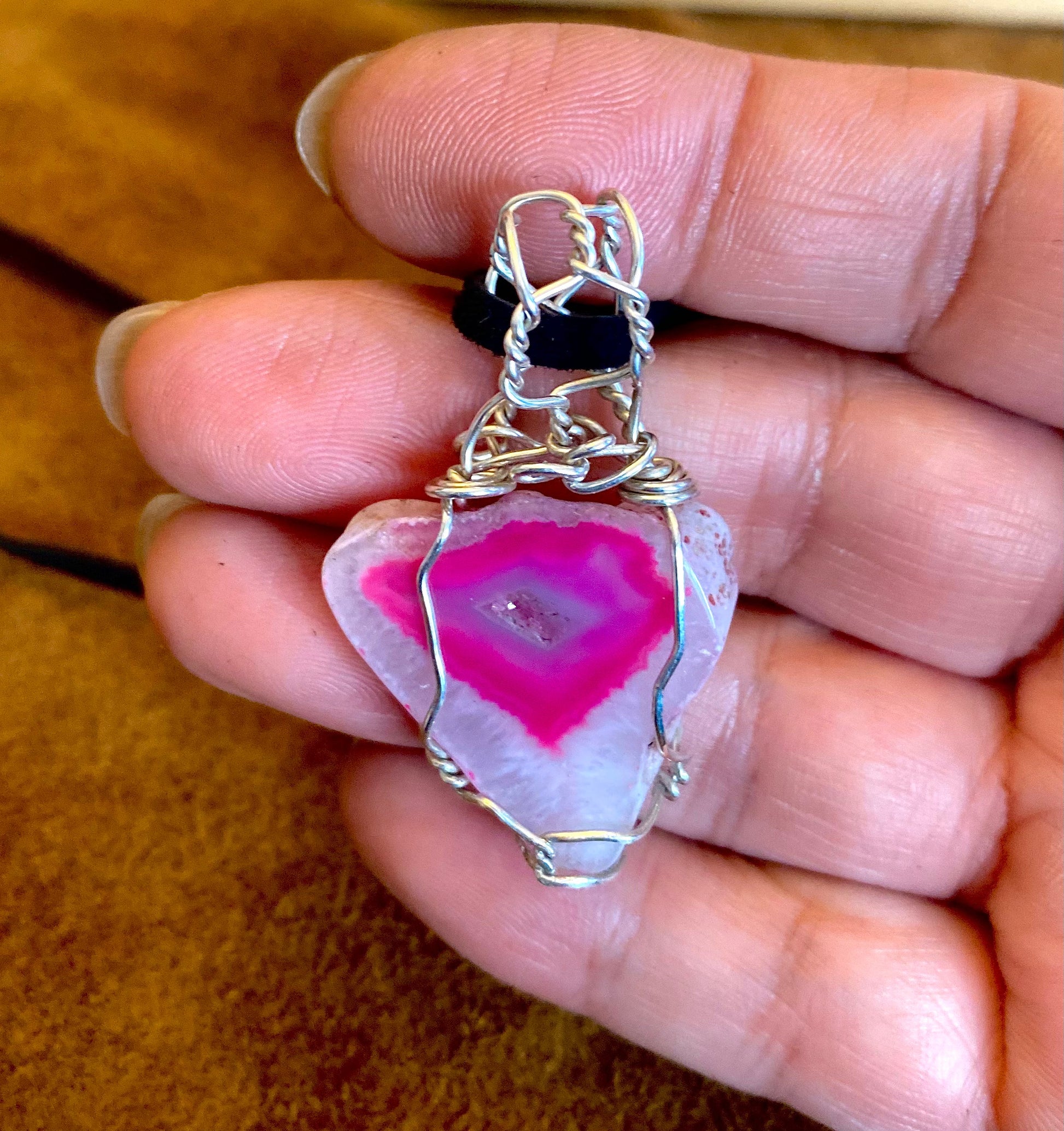 Pink Onyx Pendant